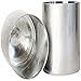 Candlewic 2Pk of 3 X 3.5 Inch Round Aluminum One Piece Candle Molds