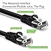 (5 Pack) 10 Feet RJ45 CAT 5E Molded Network Cable - Black