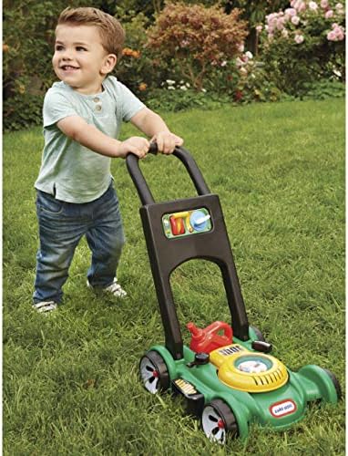 toy lawn mower with grass box