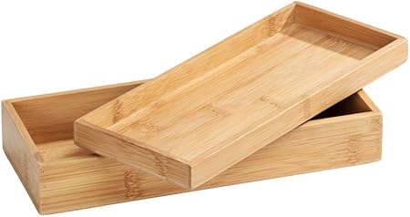 Wenko Bambus Box Terra mit Deckel Aufbewahrungsbox, Badkorb, Bambus