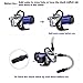 Homdox 1.6HP White Stainless Steel & Aluminum Industrial Water Pump for Lawn Sprinkling & Irrigation