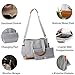 Diaper Bag for Girls and Boys - Large Capacity Baby Bag - Nappy Bag - Diaper Tote - Plus Changing Pad, Stroller Straps and 10 Pockets - Best Baby Shower Gift by 7Senses (Grey)
