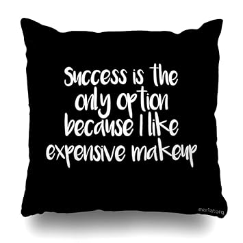 Amazon Com Ahawoso Throw Pillow Cover Square 18x18 Inches Success