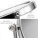 Oak Leaf Two-sided Vanity Mirror,Tabletop Swivel Makeup Mirror Boutique Mirror,1x/5x magnification,Chromed Finish Circular,6-inch