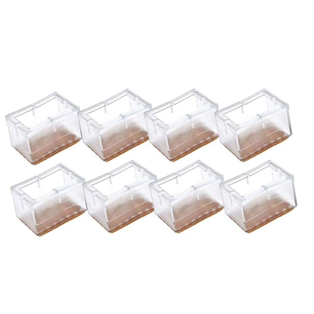 Qplcdg 8 Pcs Silicone Chair Leg Protectors Table Furniture Leg Protectors 4#