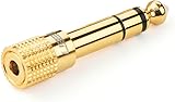 UGREEN Headphone Adapter, 3.5mm Stereo Socket to 6.3mm 6.35mm 1/4 Jack Headphone Audio Adapter Gold Plated