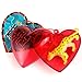 JOYIN 28 Pcs Animal Figures Filled Hearts with Valentine Cards for Kids Valentine Classroom Exchange Party Favors, Valentine Gift Exchange, Game Prizes and Carnivals Gift