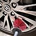 IPELY Car Wheel Rim Detailing Brush with Long Soft Bristle, Professional Car Detailing Tools Kit for Tire, Rim, Engine, Motorcycle