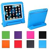 iPad Mini Case,AGRIGLEER [Kids Series]Shock Proof Convertible Handle Light Weight Super Protective Stand Cover Case for Apple iPad Mini /Mini 2/Mini 3 (Blue)