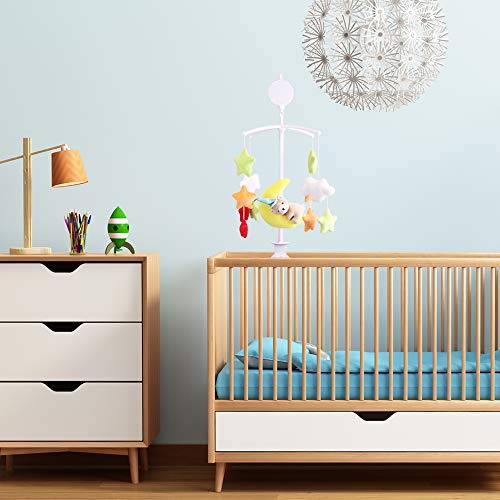 AFUNTA 26 Inch Baby Crib Mobile Bed Bell Holder Music Box Holder Toy Decoration Hanging Arm Bracket Baby Bed Stent Set Nut Screw - Thumbnail 7