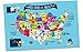 USA Map Memory Game and Activity Paper Placemats - Learn the States and Capitals on 25 Fun Double-sided Worksheets
