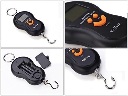 FactoryDirectPro 45Kg Digital Kitchen Weighing Scale / Luggage Hanging Weight Scale + Temperature