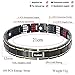 Hottime 109 PCS Bio Elements Energy Stone 316L Stainless Steel Magnetic Therapy Bracelet Pain Relief for Arthritis and Carpal Tunnel (Gold & Black)