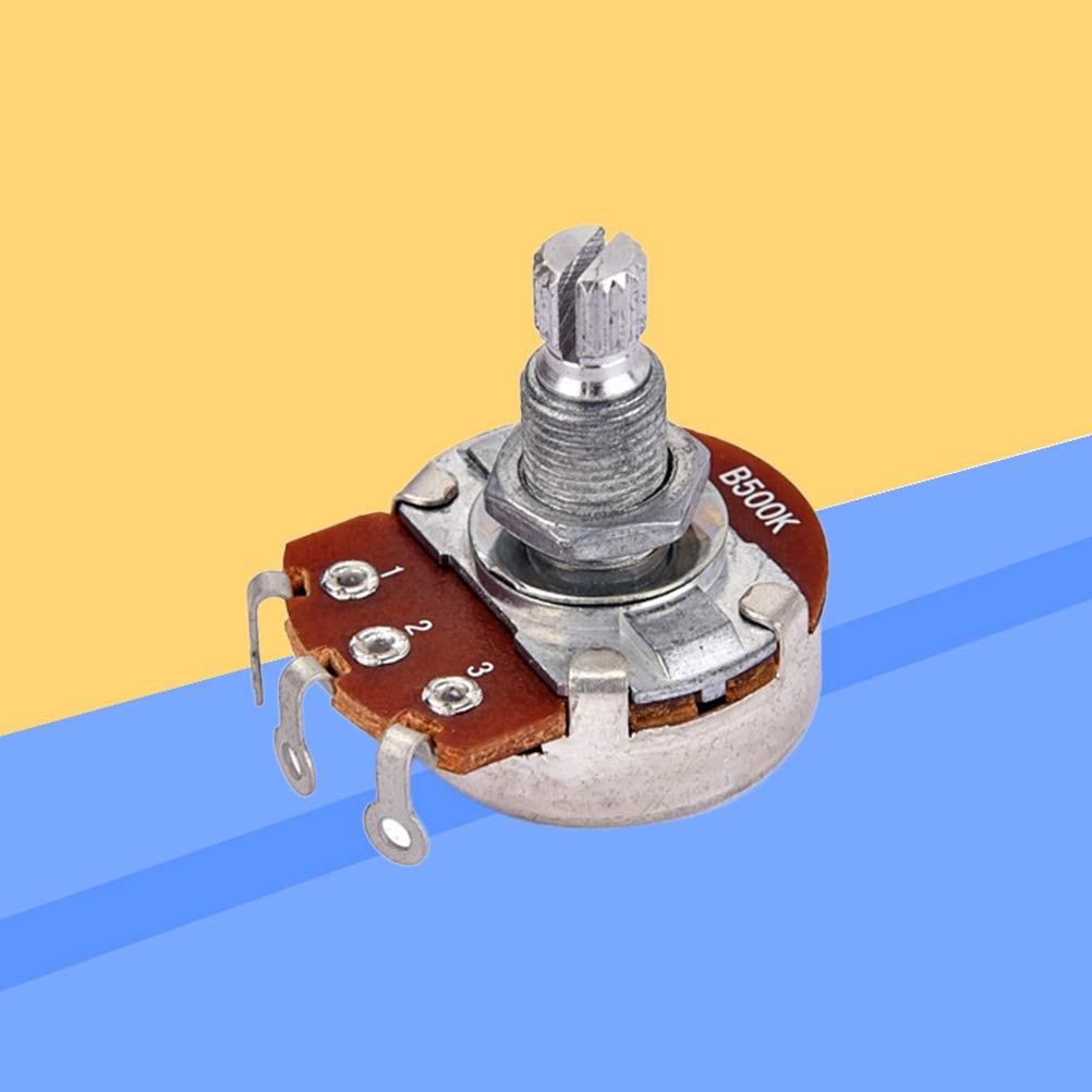 SUPVOX B500k Potentiometer Lange Gerändelte Split Shaft E-bass Volume