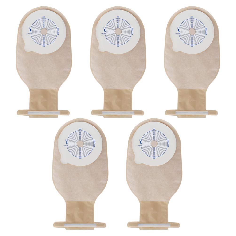 Milisten Anal Bag Drainable Pouch for & Care 27.5Cm X 14.5Cm 5 Disposable Bags with Secure Closures