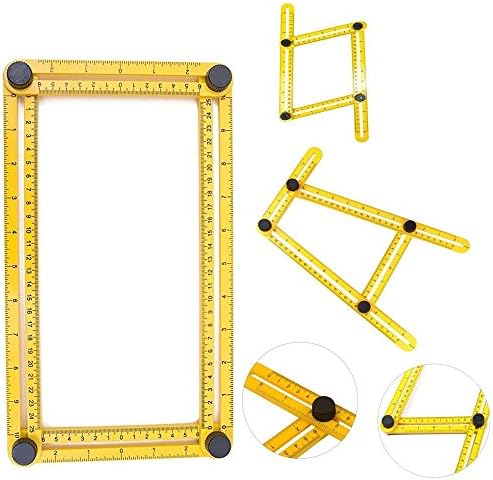 Angleizer Template Tool Improved, Measure All Angles | Easy To Use | Tightening Mechanism | Angleizer measuring Ruler | For Craftsman Handymen Builders | A Must Have