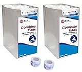 Sterile 5x9 Combine Abdominal Pads 2 Packs Of 20 + 2 Rolls Of Vakly Medical Tape (2)