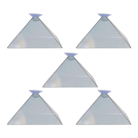 Soulitem Hologramm-Pyramiden-Anzeigen-Projektor-Videostativ 3D Portable für intelligenten Handy