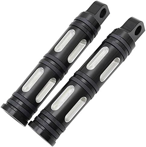 WinllyAT Motorcycle Edge Cut CNC Front &amp; Rear Foot Peg Foot Rests For Harley Davidson Sportster Touring Softail Road King (All Years)