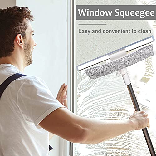Weilu 2 Pack AllPurpose Window Squeegee with 59inch Extension Pole