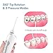 Water Flosser, Electric Cordless & Rechargeable Portable Oral Irrigator With 3 Modes & 4 Jet Tips, IPX7 Waterproof for Kids and People with Braces