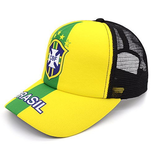 2018 Russia World Cup Fans Baseball Cap Hats, Brazil National Team Adjustable Soccer Cap