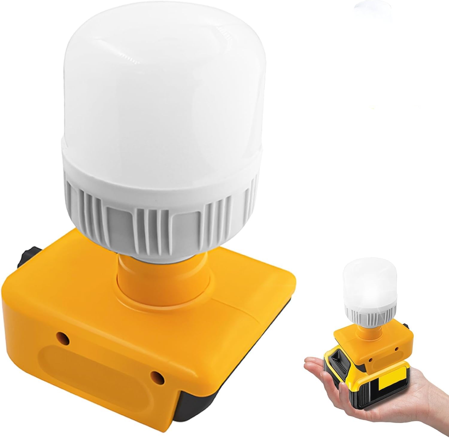 Photo 1 of TEPULAS 12W 1300LM Handheld LED Flashlight Work Light for Dewalt 18V/20V MAX/60V Li-ion Battery Max 6500K Cool White Light for Outdoor Use, for Camping, Car Repairing, Emergency and Job Site Lighting