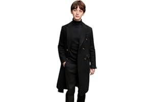 Boys Trench Coat Double Breasted Wool Dress Coat Long Windbreaker Jacket Winter Overcoat for Kids 5-14 Years
