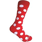 Triple M Plus Men's Red Dress socks,One size fits most men; Sock Size 10-13