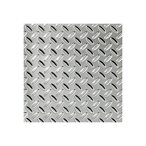 Fasade - Diamond Plate Chrome Decorative Wall Panel - Fast and Easy Installation (4' X 8' Panel)