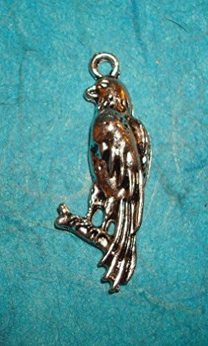 Pendant Parrot Charm Parrothead Charm Tropical Bird Charm Pirate Charm Island