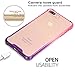 BAISRKE Clear Case for iPhone 7 Plus, Slim Shock Absorption Protective Case Soft TPU Bumper & Hard Plastic Back Cover Phone Cases for iPhone 7 Plus / 8 Plus 5.5 inch - Pink Purple Gradient