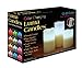 Luma Candles Real Wax Flameless Candles with Remote Control Timer, 3 Candle Set, Vanilla