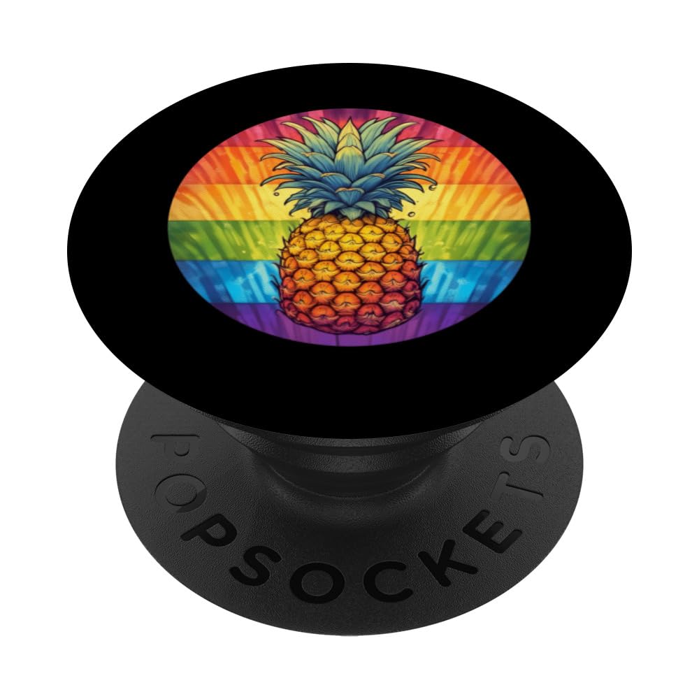LGBTQ Gay Lesbian Bisexual Transgender Queer Pineapple PopSockets Swappable PopGrip