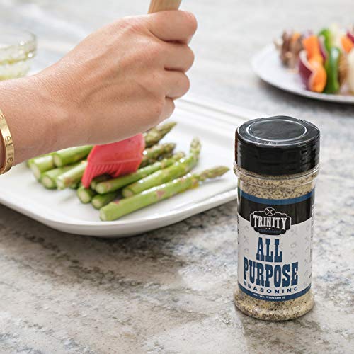 Trinity Provisions All Purpose Seasoning - Salt, Pepper & Garlic Spice Blend for Chicken, Fish, Beef, Veggies, Seafood, Eggs and More - Gluten Free, Non-GMO, and MSG Free
