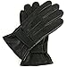 Alpine Swiss Mens Gloves Dressy Genuine Leather Warm Thermal Lined Wrist Strap