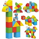 Magnetic Building Blocks, Blue Eagle 30 PCS Stacking Toy Set for Toddler Kids