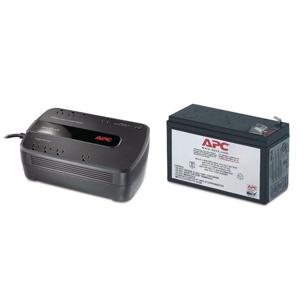 BE650G1 425VA BE425M Bundle with APC UPS Battery Backup & Surge