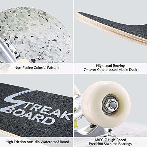 3 streakboard+Complete+Skateboard+Canadian+Beginners