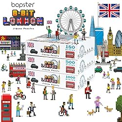 1000 Piece Puzzle - 8-bit Retro Gaming Style London