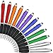 Stylus Pens, F-color Black Ink 2 in 1 Ultralight Ballpoint Stylus Pen for Touch Screens, Android, Samsung, 12 Pack