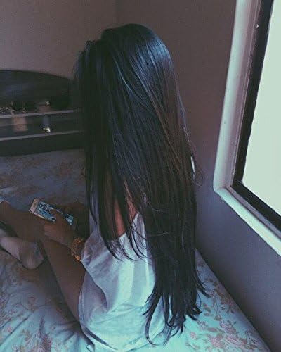 Ugeat 16inch Real Human Hair Extensios U Tip Hair Off Black #1B 100Strands Per Package Nail Tip Hair Extensions