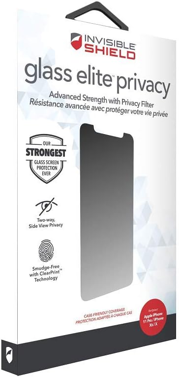 ZAGG InvisibleShield Glass Elite Privacy Apple iPhone 11 Pro (Screen)- Anti-glare, Impact Protection, Smudge Free - Image 4