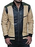 Ferris Bueller Jacket in Beige Real Leather