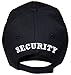 CheapRushUniform Security Guard Officer Cap Embroidered Baseball Cap (Security, Black)