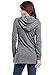 VESSOS Women's Long Sleeve Raglan Crewneck Pocket Tunic Sweatshirt & Hoodie S Deep Grey