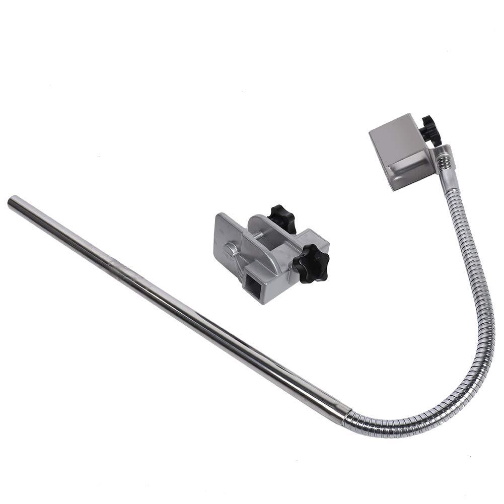 Oumefar Flexible Stainless Steel Pet Grooming Table Clip Dryer Holder Stand Dog Hair Dryer Holder Stand Groomers Third Arm with Clamp