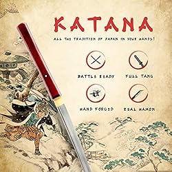 HMS Japanese Samurai Shirasaya Katana, Hand