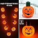FLY2SKY 2PCS Halloween Party Favors Necklace jack-o'-lantern Halloween Light up Toys Decorations LED Pumpkin Necklace