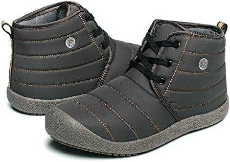 Enly Mens Womens Lace Up Chukka Boots Anti-Slip Snow Ankle Boots Outdoor Unisex Shoes